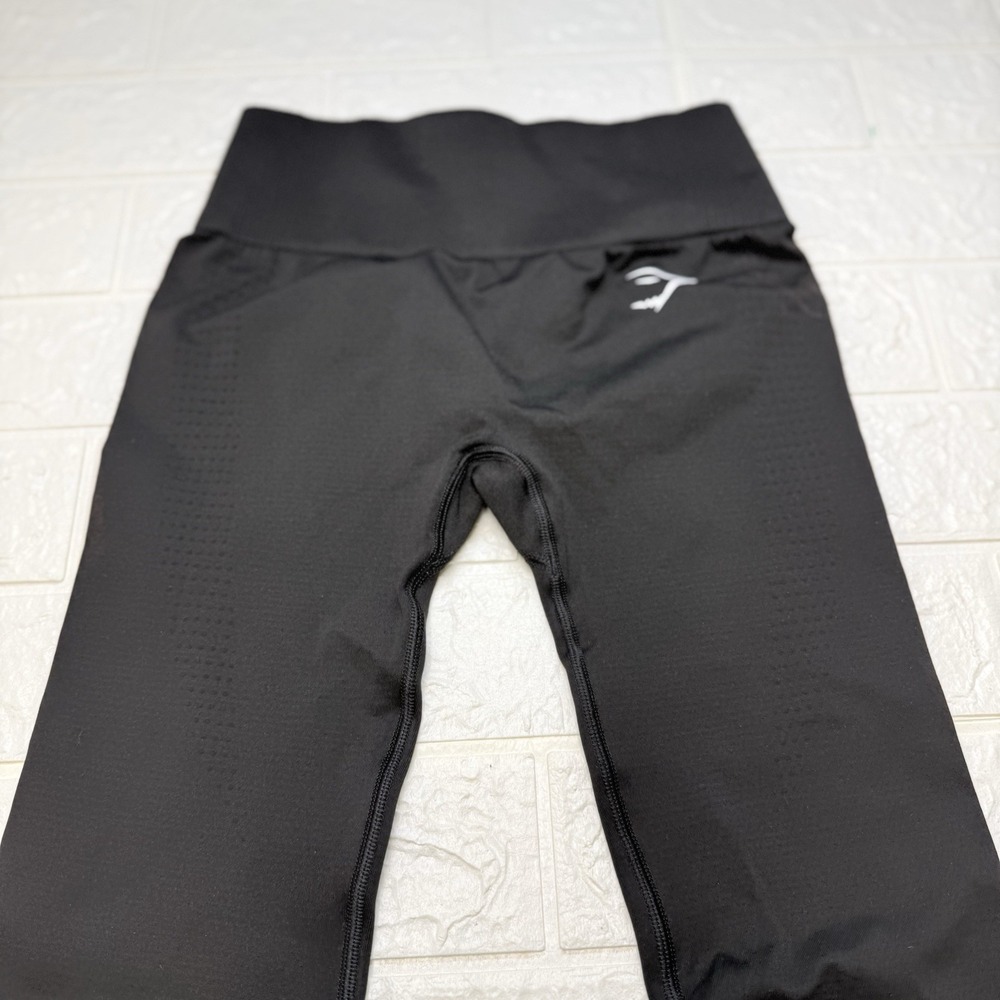 Gymshark Women Black Compression Leggings Size Small Athletic Gym Training